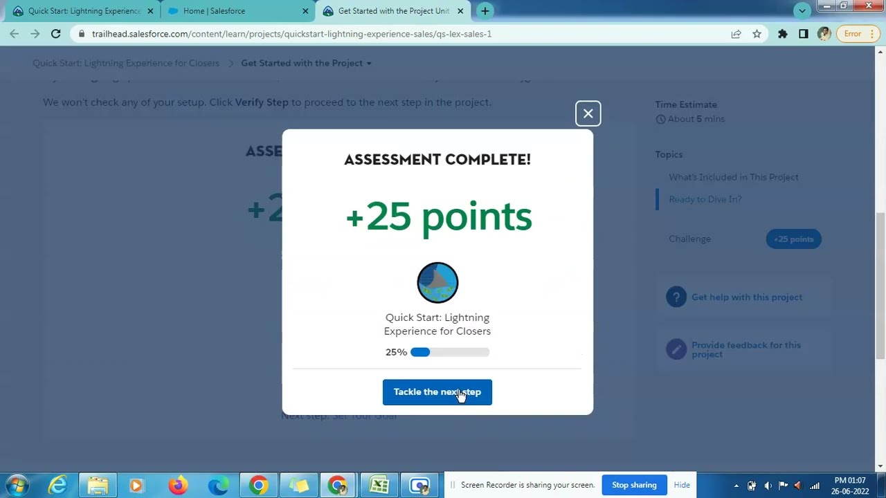 Get Started with the Project | Quick Start: Lightning Experience for Closers