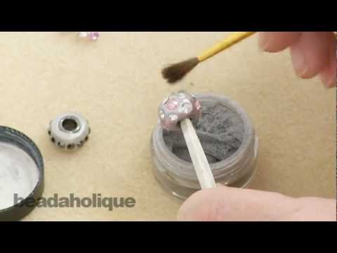 Como fazer uma conta com furo grande em estilo europeu