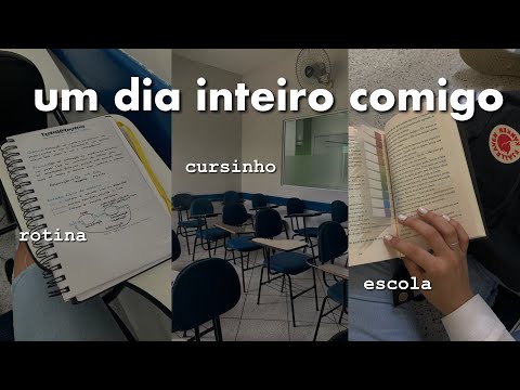 UM DIA INTEIRO COMIGO | Primeiros dias de cursinho, rotina e Etec