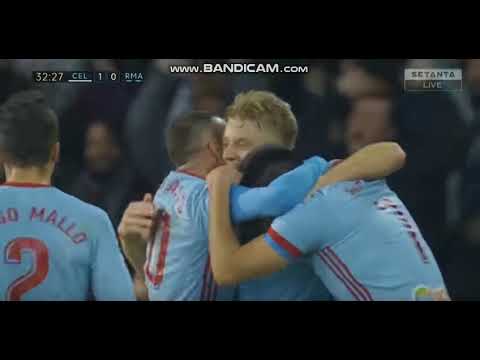 Daniel Wass Amazing Goal - Celta Vigo vs Real Madrid 1-0 - La Liga 07/01/2018 HD