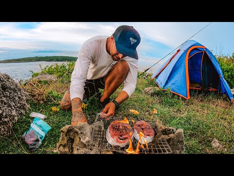 ACAMPAR A SOLAS EN UN ACANTILADO. CAZA TU COMIDA O PASA HAMBRE