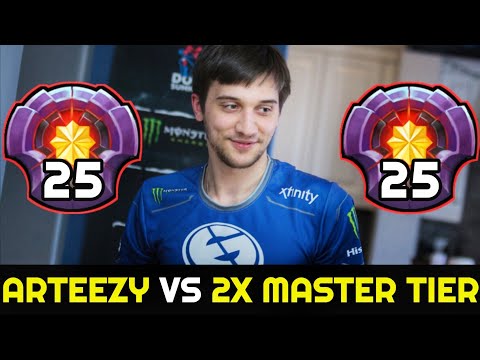 When 2x Master Tier Player Meets ARTEEZY In Ranked - 100% Destroy No Mercy 7.27 Dota 2
