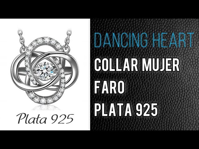Vídeo relacionado con YL Collar de Corazón plata de ley 925 con colgante de Circonita blanca con piedra natal de abril para mujer
