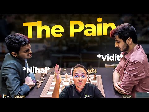 Nihal Sarin thought he had already lost but.... | Nihal vs Vidit Gujrathi | Tata Steel Chess India
