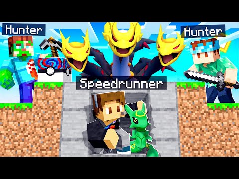 SPEEDRUNNER vs. HUNTERS Fusion Manhunt In Pixelmon
