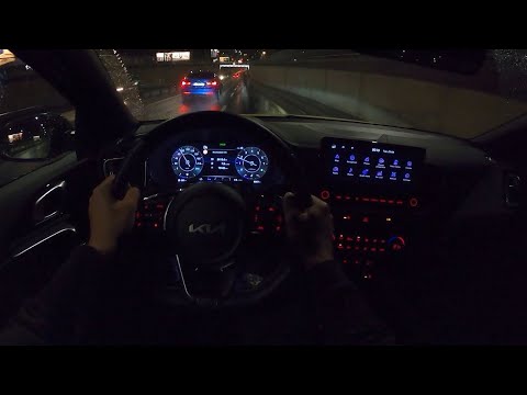 2023 Kia XCeed GT line [1.5 T-GDi, 160 HP] Night POV Test ride #92 CARiNIK
