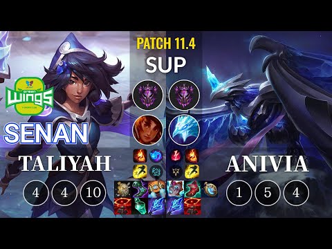 JAG Senan Taliyah vs Anivia Sup - KR Patch 11.4