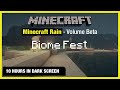 🎧  Minecraft Rain | Biome Fest | Minecraft Music | 10 Hours in Dark Screen