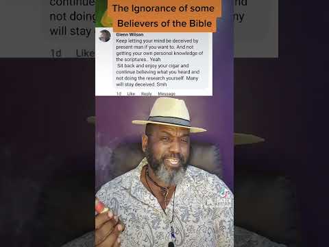The ignorance of some Believers of the Bible
