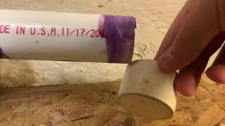 How to cap off a pvc pipe.(2021)