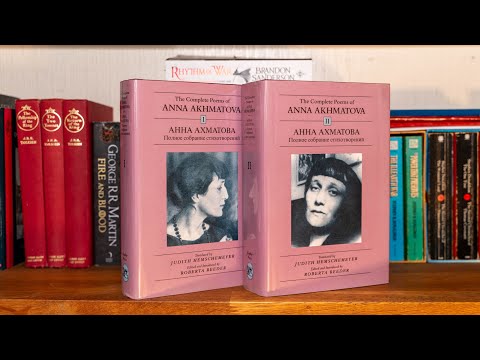 Two Volume Bilingual Set of Anna Akhmatova Poetry | Judith Hemschemeyer