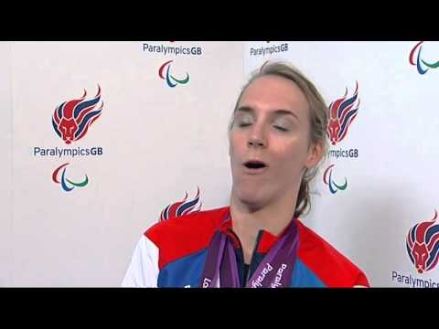 Screenshot of video: Sophie Christiansen: New-found fame as a triple London Paralympic Games gold medallist