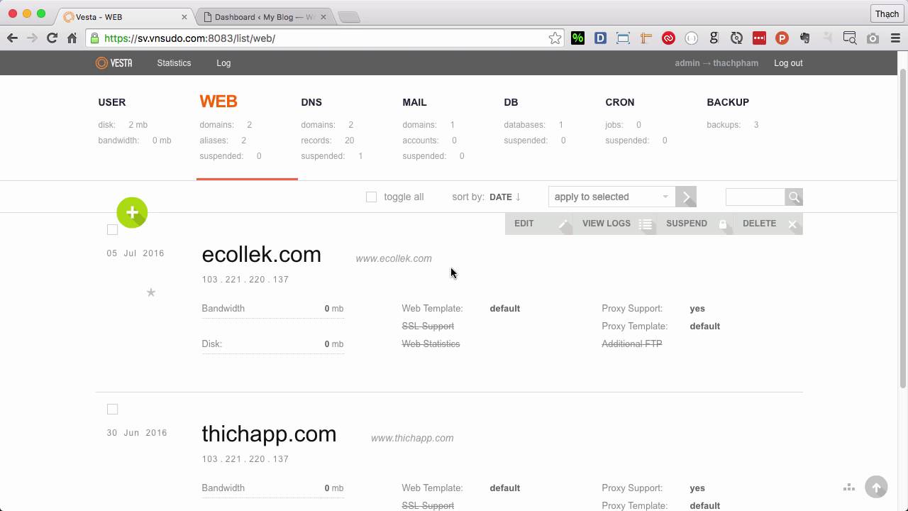 [VestaCP - 8] Cài SSL miễn phí với Let's Encrypt cho domain