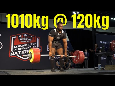 1010kg @ 119.5kg BW | Rondel Hunte | Powerlifting America Nationals