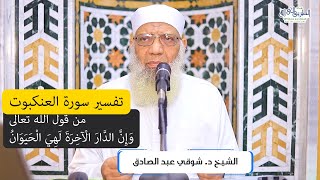 16 تفسير سورة العنكبوت من قول الله تعالى (وإن الدار الآخرة لهي الحيوان) الآيات 64-69 image