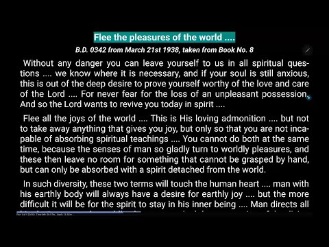 BD0342 Flee the pleasures of the world.... (Mar 21, 1938)
