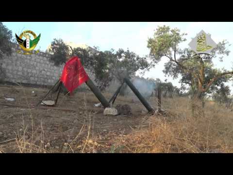 استهداف مقرات النظام بقذائف الهاون من قبل لواء السطان مراد على جبهة العزيزة في ريف حلب