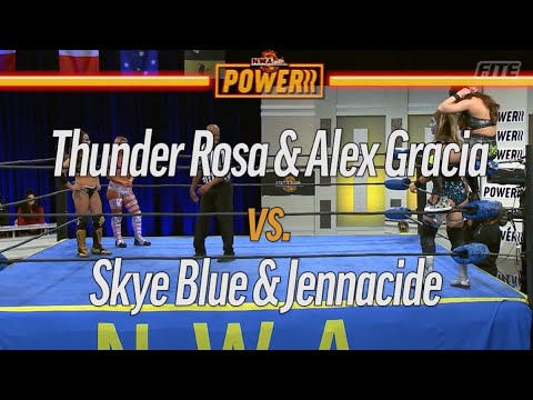 Skye Blue and Jennacide vs Thunder Rosa and Alex Gracia