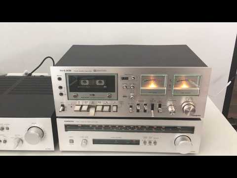ONKYO A-7040 Amplifier + TA-630D Tape deck + T-4040 Tuner -  playing  (v2)