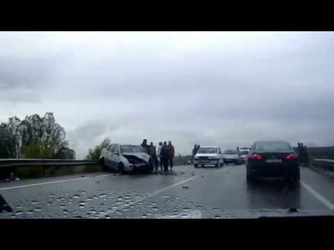 Accident pe DN6 linga Tamna (Mehedinti)