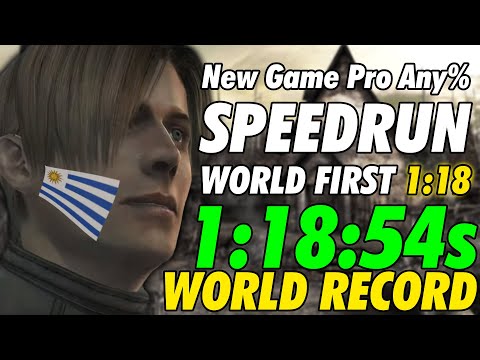 (World Record) Resident Evil 4 NG Professional  1:18:54 LRT (1:25:26 IGT) | WORLD'S FIRST SUB 1:19