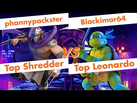 【Nick All Star Brawl】phannypackster (Shredder) vs Blackimar64 (Leonardo) High Level Gameplay【NASB】