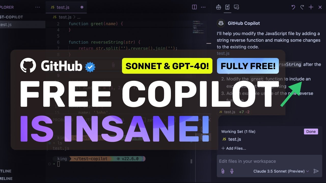 Github's FREE Copilot VSCode: This Is THE BEST FREE AI Editor that Beats CURSOR, V0 & Bolt!
