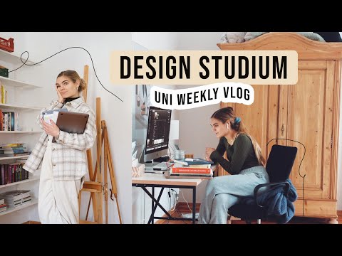 Mein Alltag als Design Studentin - 7. Semester Uni Weekly Vlog // I'mJette