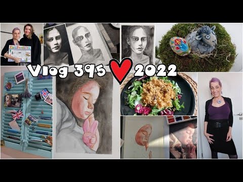 Vlog 395/22 - první akvarelové portréty a spousta dalšího
