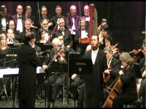 Cantor Yaakov Lemmer Sings A Yiddish Song in Petach Tikvah Israel with The Yuval Symphony Orchestra
