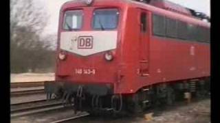 preview picture of video 'DSB MZ 1409 & DB 110 und 140 Padborg 1997'