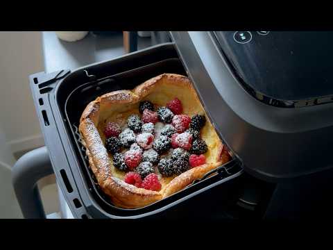Easy Dutch Baby Pancake in Air Fryer fast recipe