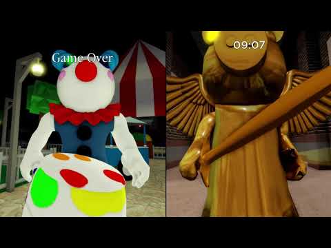 CLOWNY VS GOLD PIGGY JUMPSCARE!! Roblox Piggy New Update