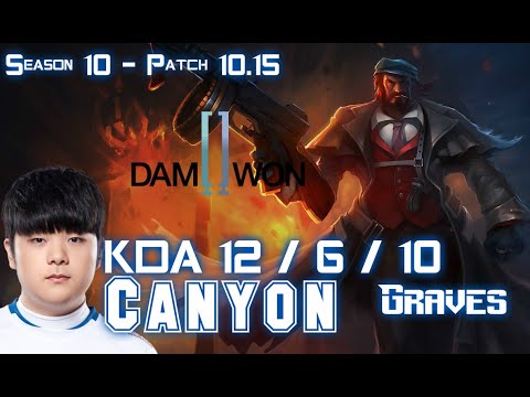 DWG Canyon GRAVES vs TRUNDLE Jungle - Patch 10.15 KR Ranked