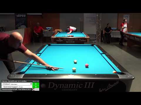 ÖSTM Pool Billard 2017 - 14.1 endlos - Herren Viertelfinale - Georg Höberl gg. Rene Sommeregger
