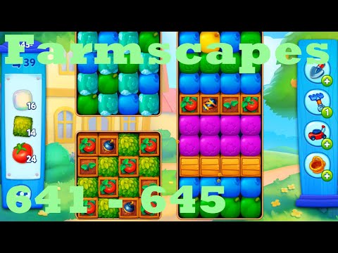 Farmscapes Level 641 - 645 HD Gameplay Walkthrough |  3 - match game | android | ios | pc | app