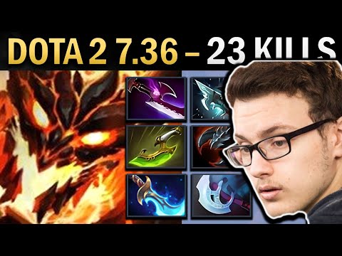 Shadow Fiend Dota 7.36 Miracle with 23 Kills and Manta - TI13