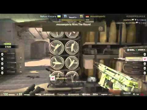 Mouz vs. Na'Vi - ESL ESEA Pro League Highlight : 1v2 chrisJ Clutch