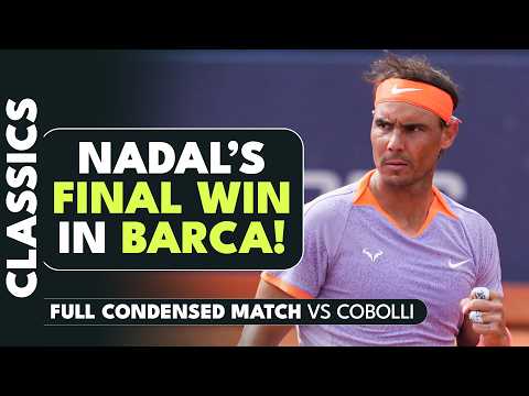 Rafael Nadal's FINAL Win In Barcelona 🧱 | Full Condensed Match vs Cobolli | Barcelona 2024