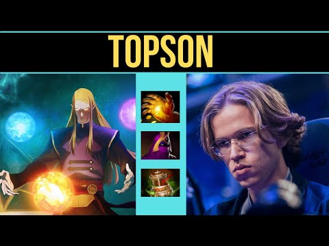 OG.TOPSON INVOKER WITH Veil of Discord - DOTA2 7.29 GAMEPLAY
