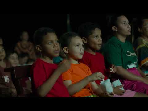 Sessão de Cinema movido a energia solar em Touros/RN na Comunidade quilombola do  BAIXA DO QUINQUIM
