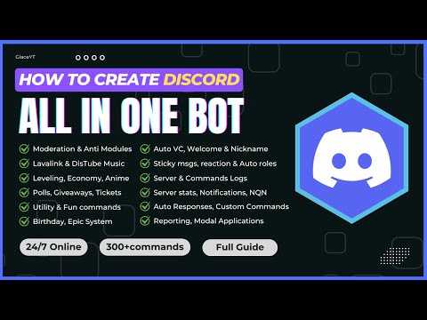 HOW TO CREATE ALL IN ONE DISCORD BOT | 24/7 ONLINE | 2025 | FULL GUIDE | FREE HOSTING