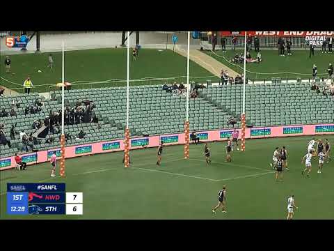 SANFL Finals Snapshot - South's Eamon Wilkinson snaps from stoppage