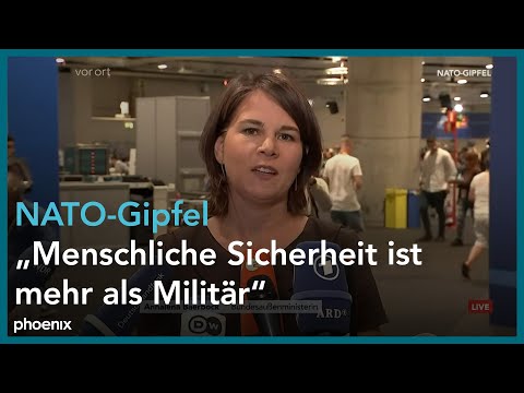 NATO-Gipfel: Pressekonferenz mit Bundesaußenministerin Annalena Baerbock