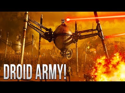 FIRST ORDER vs DROID ARMY (Ground Battle) - Star Wars Empire at War