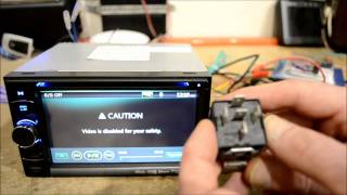 How to do an In Dash DVD GPS stereo Parking Brake Bypass