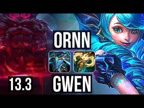 ORNN vs GWEN (TOP) | 1/0/10, 65% winrate | EUW Grandmaster | 13.3