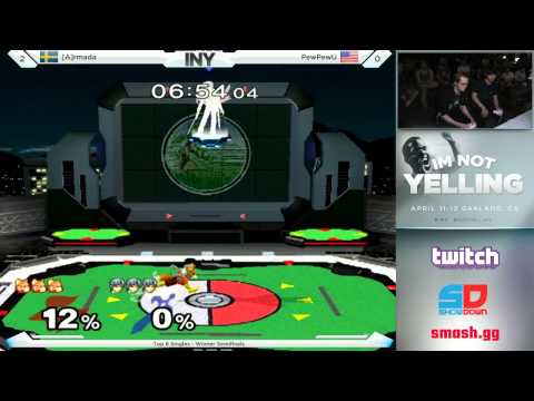 INY Day 2 - Singles: Top 8 - Winner Semis: [A]rmada (Fox/Peach) vs PewPewU (Marth)