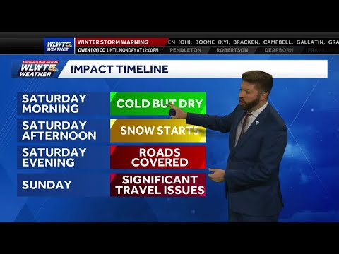 Timeline: When the winter storm brings the heaviest snow to Cincinnati