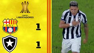 LIBERTADORES 2026 - 3ª FASE - JOGO DE IDA - BARCELONA DE GUAYAQUIL 1X1 BOTAFOGO